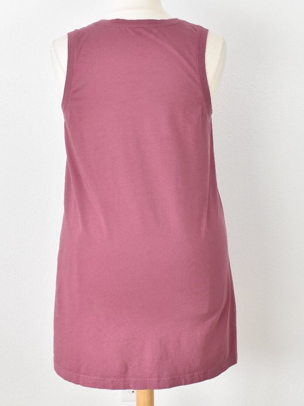 Pact Organic Cotton Softspun A-Line Tank Dress Mauve - XL - Picture 6 of 7